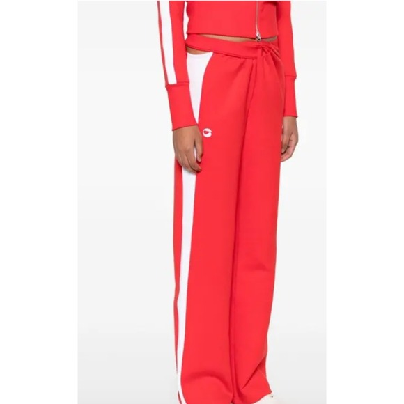 Puma x Coperni Pants - Puma x Coperni T7 Pants For All Time Red Wide Leg Track Pants 628303 11 L NEW